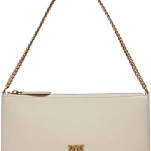 Pinko Women's Horizontal Flat Calf Silk Bag-0