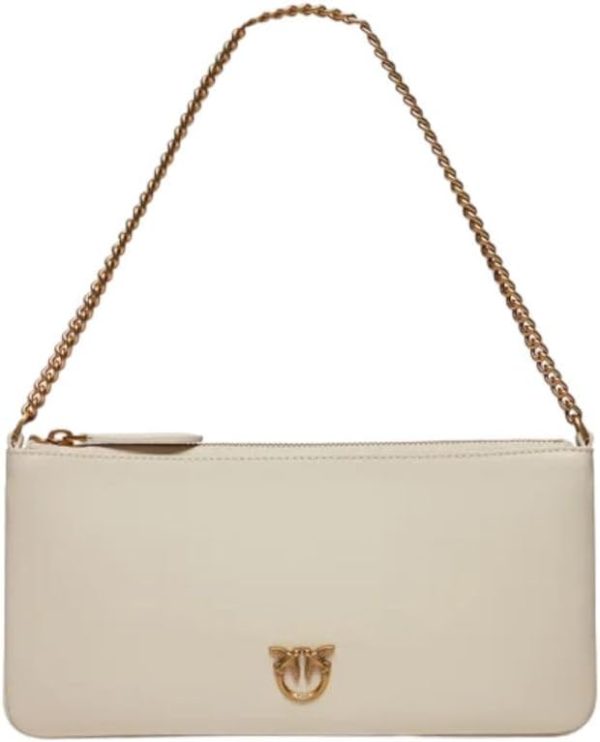 Pinko Women's Horizontal Flat Calf Silk Bag-0