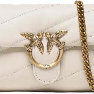 Pinko Contemporary, Z14q_White Silk-Antique Gold-0