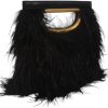 Pinko Women's Square Mini Feathers Bag, 18-1