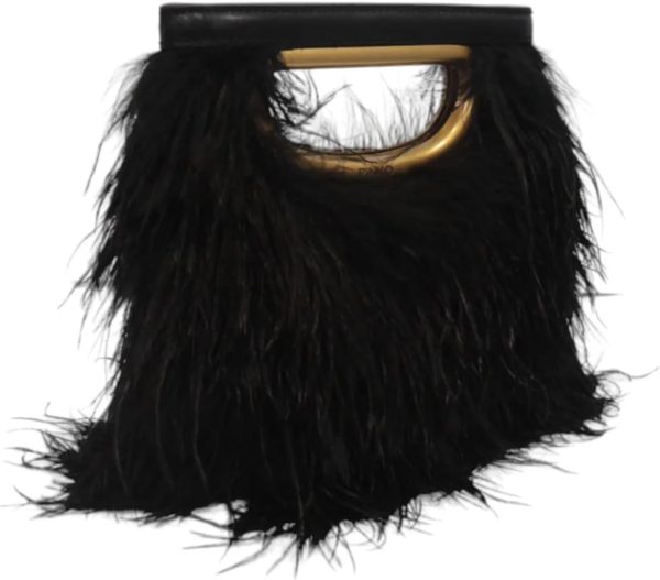 Pinko Women's Square Mini Feathers Bag, 18-1