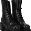 Pinko Women's Hon Amphibian Calf Leather Combat Boots-2
