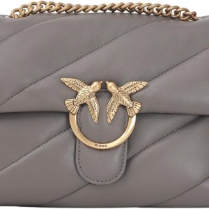 Pinko Women's Shoulder Bag Classic Love Bag Puff Asphalt Grey-0