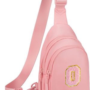 Small Initial Sling Bag for Girls & Women - Cute Crossbody Fanny Pack Gift-0