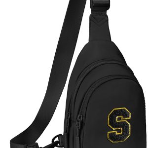 Small Initial Sling Bag for Girls & Women - Cute Crossbody Fanny Pack Gift-0