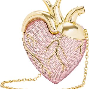 JW PEI Women's Maren Artificial Crystal Heart Shaped Bag-0