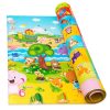 Baby Care Play Mat (Medium, Playful - Pinko & Friend) 73’’ x 49’’ Original One-Piece Reversible Rollable Waterproof Play Mat for Infants, Babies, Toddler, and Kids-1