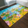 Baby Care Play Mat (Medium, Playful - Pinko & Friend) 73’’ x 49’’ Original One-Piece Reversible Rollable Waterproof Play Mat for Infants, Babies, Toddler, and Kids-2