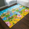 Baby Care Play Mat (Large, Playful - Pinko & Friend) 82'' x 55'' Original One-Piece Reversible Rollable Waterproof Play Mat for Infants, Babies, Toddler, and Kids-1