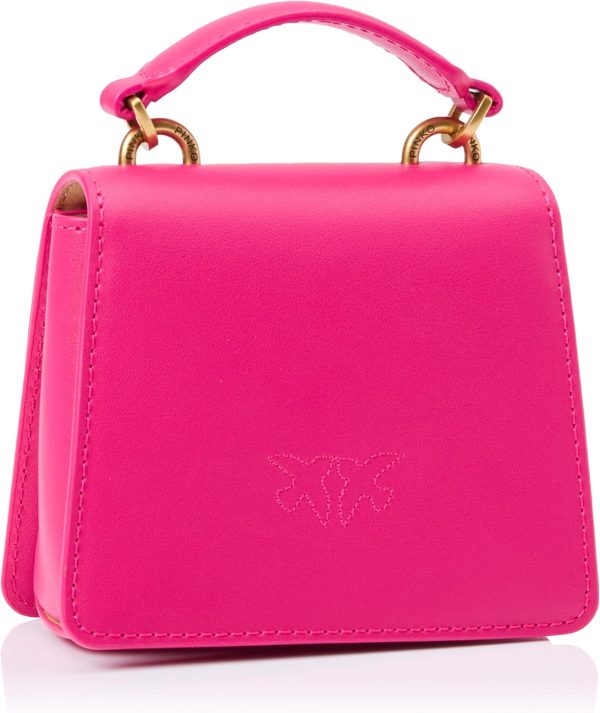 Pinko Women's Love One Top Handle Micro Light Vitello Seta Bag-1