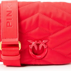 Pinko Women's Love Click Puff Baby Recycled Nylon Puzzle Quilt Bag-0